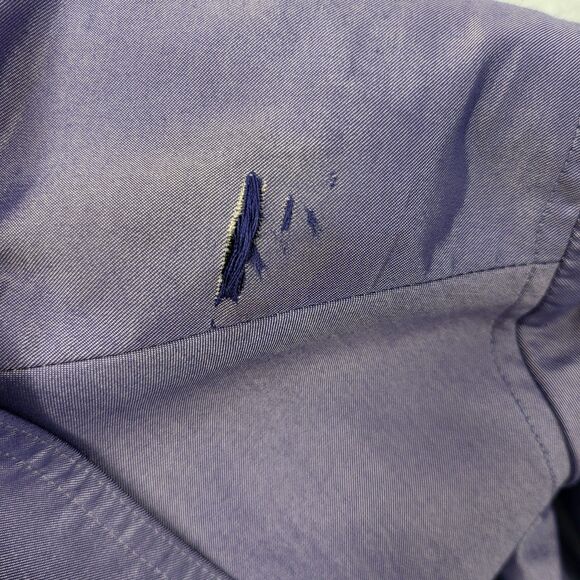 LAFAYETTE NY 148 womens 16 purple cotton silk blend pants set (flawed) - Picture 13 of 15